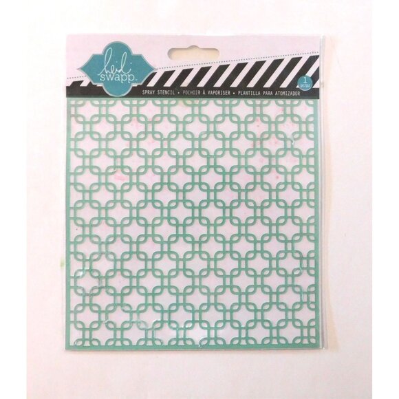 7 Mixed Craft Stencils Scrapbooking DIY Projects Geometric Shapes Dots Chevron - Picture 5 of 8